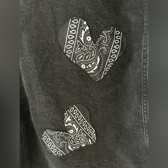 Paisley Design/ Black Denim DLMFO Jacket -unisex - Picture 6 of 10